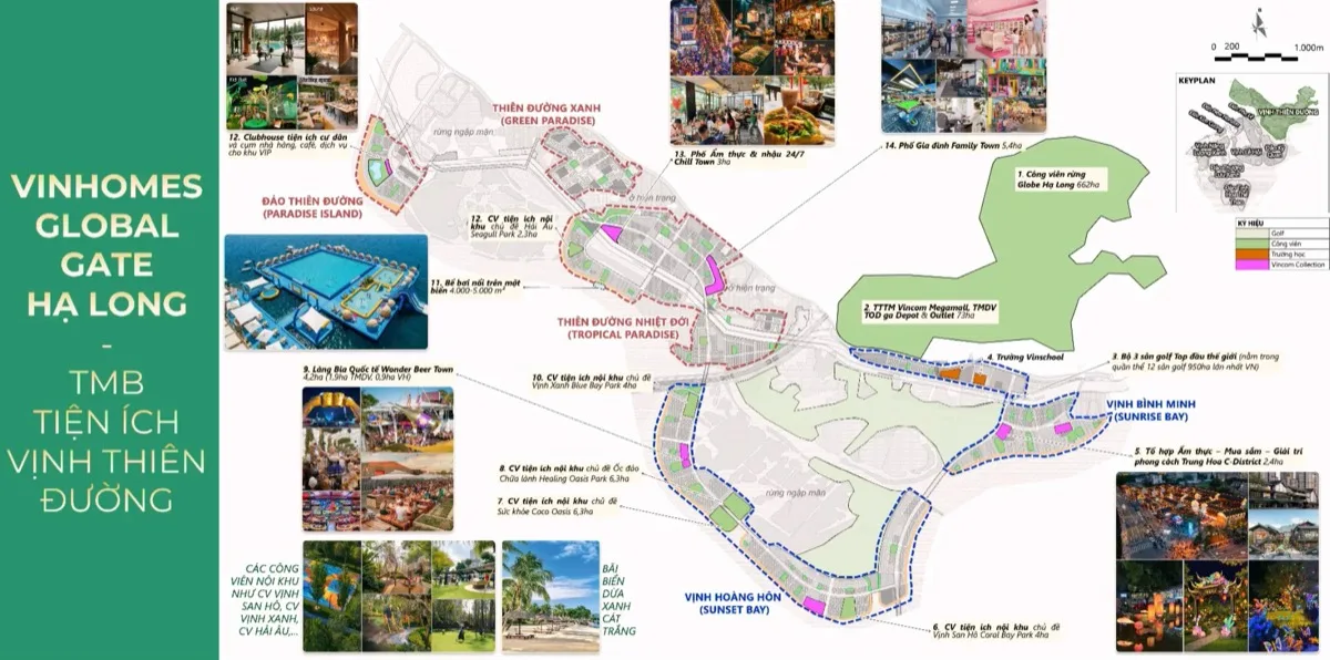 Mặt Bằng Phân Khu Vịnh Thiên Đường (Paradise Bay) – Vinhomes Global Gate Hạ Long | Tiện Ích & Quy Hoạch