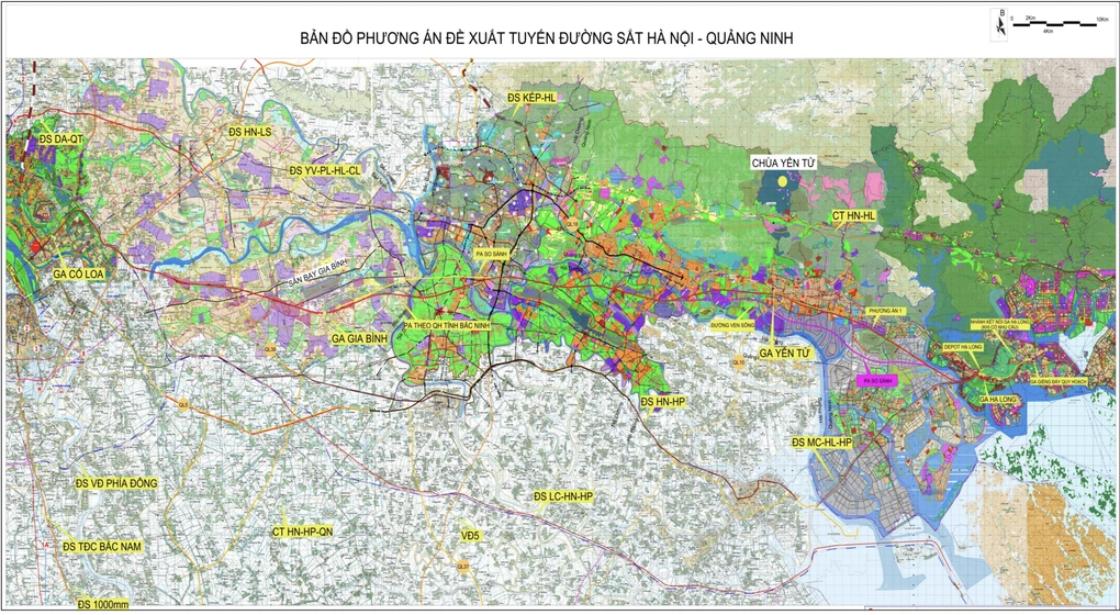 Tuyến đường sắt ngang qua Vinhomes Hạ Long Xanh Quảng Ninh